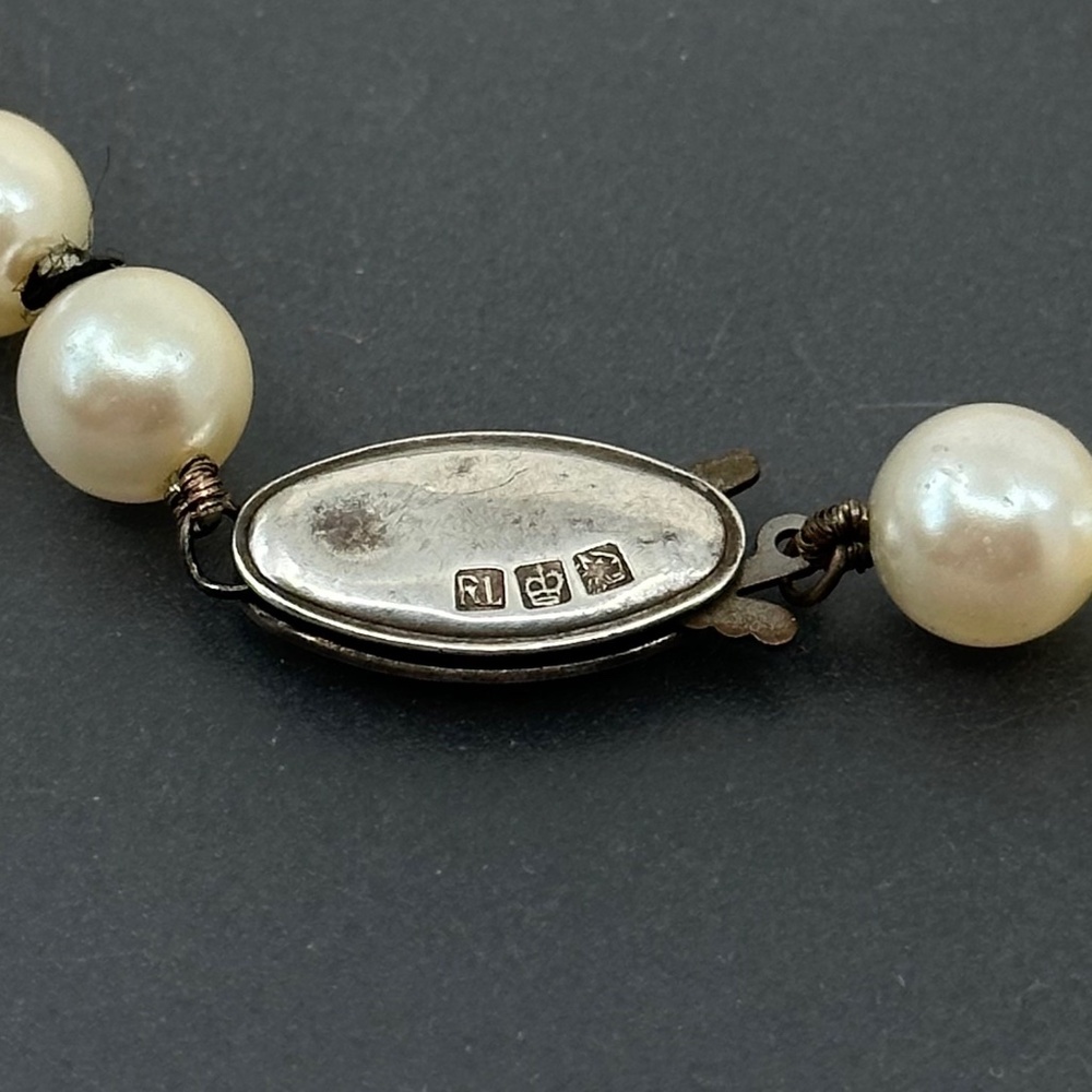 Ralph Lauren sterling silver pearl necklace - GM373 - Picture 5 of 5